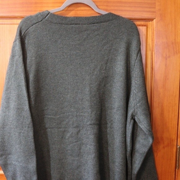 Soft Surroundings Green Wool Blend Sweater Plus Size 3X Cozy Classic Pullover - Picture 5 of 14